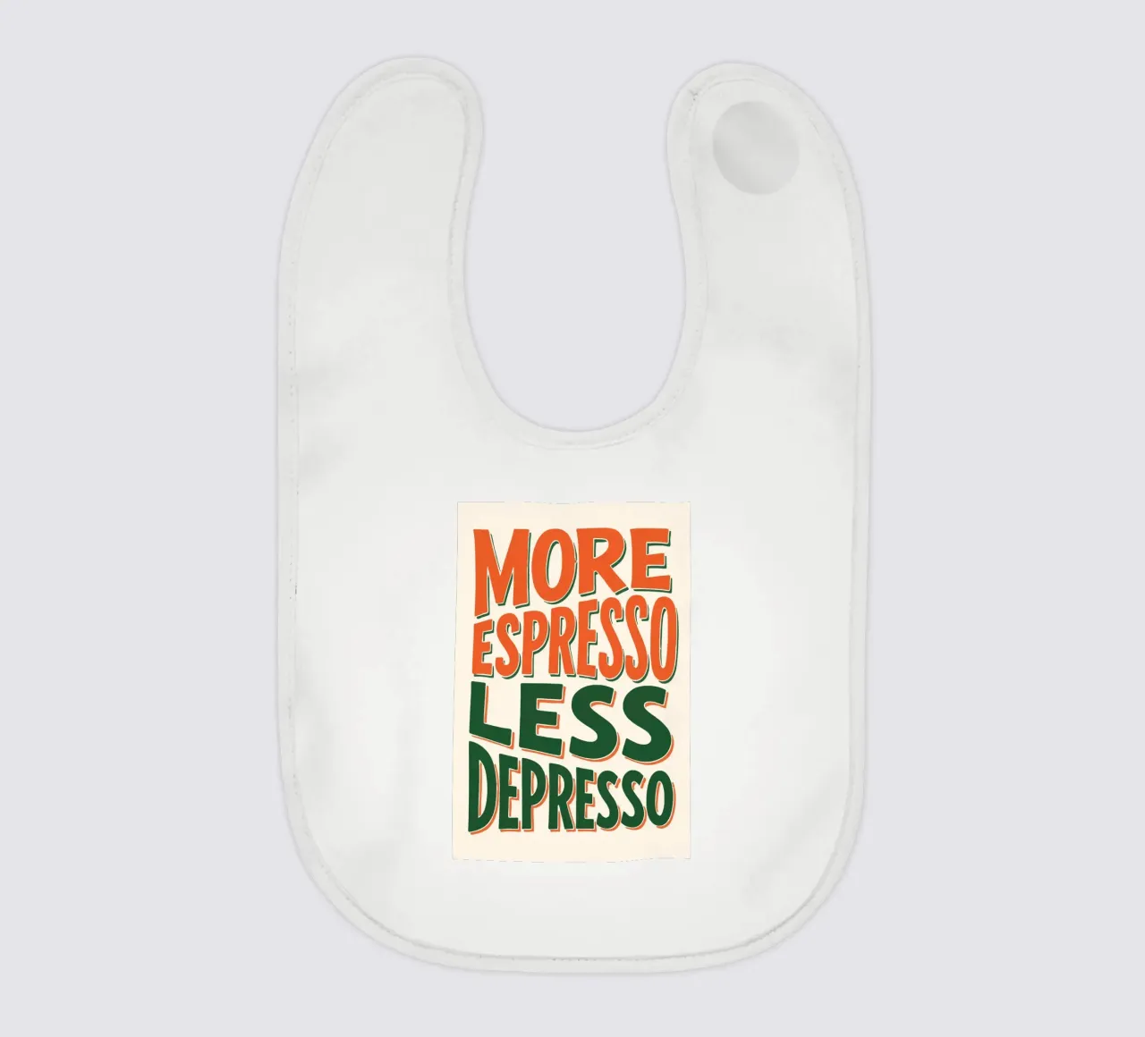More Espresso, Less Depresso - Espresso Yourself bavaglino da KUNSTstück