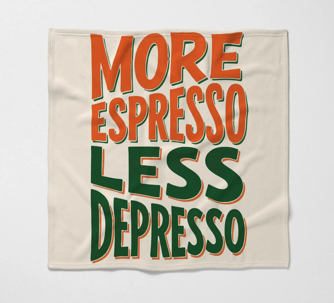 More Espresso, Less Depresso - Espresso Yourself coperta in pile da KUNSTstück