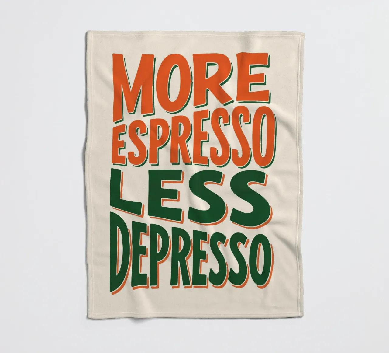 More Espresso, Less Depresso - Espresso Yourself coperta in pile da KUNSTstück