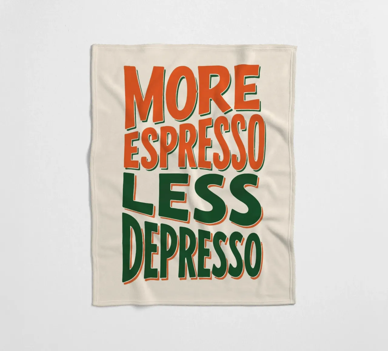 More Espresso, Less Depresso - Espresso Yourself coperta in pile da KUNSTstück