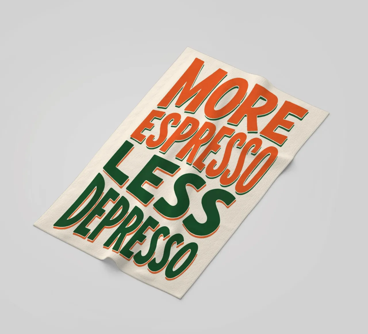 More Espresso, Less Depresso - Espresso Yourself telo mare da KUNSTstück