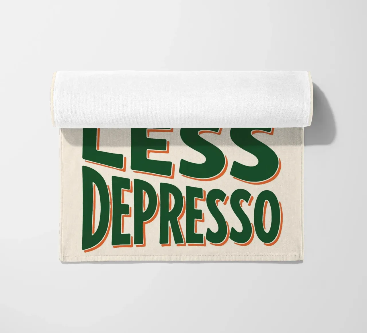 More Espresso, Less Depresso - Espresso Yourself telo mare da KUNSTstück