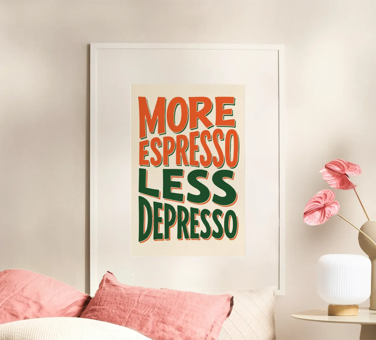 More Espresso, Less Depresso - Espresso Yourself poster da KUNSTstück