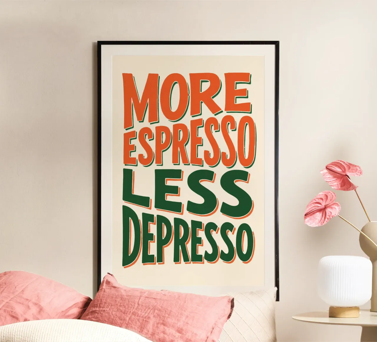 More Espresso, Less Depresso - Espresso Yourself carta hahnemühle da KUNSTstück