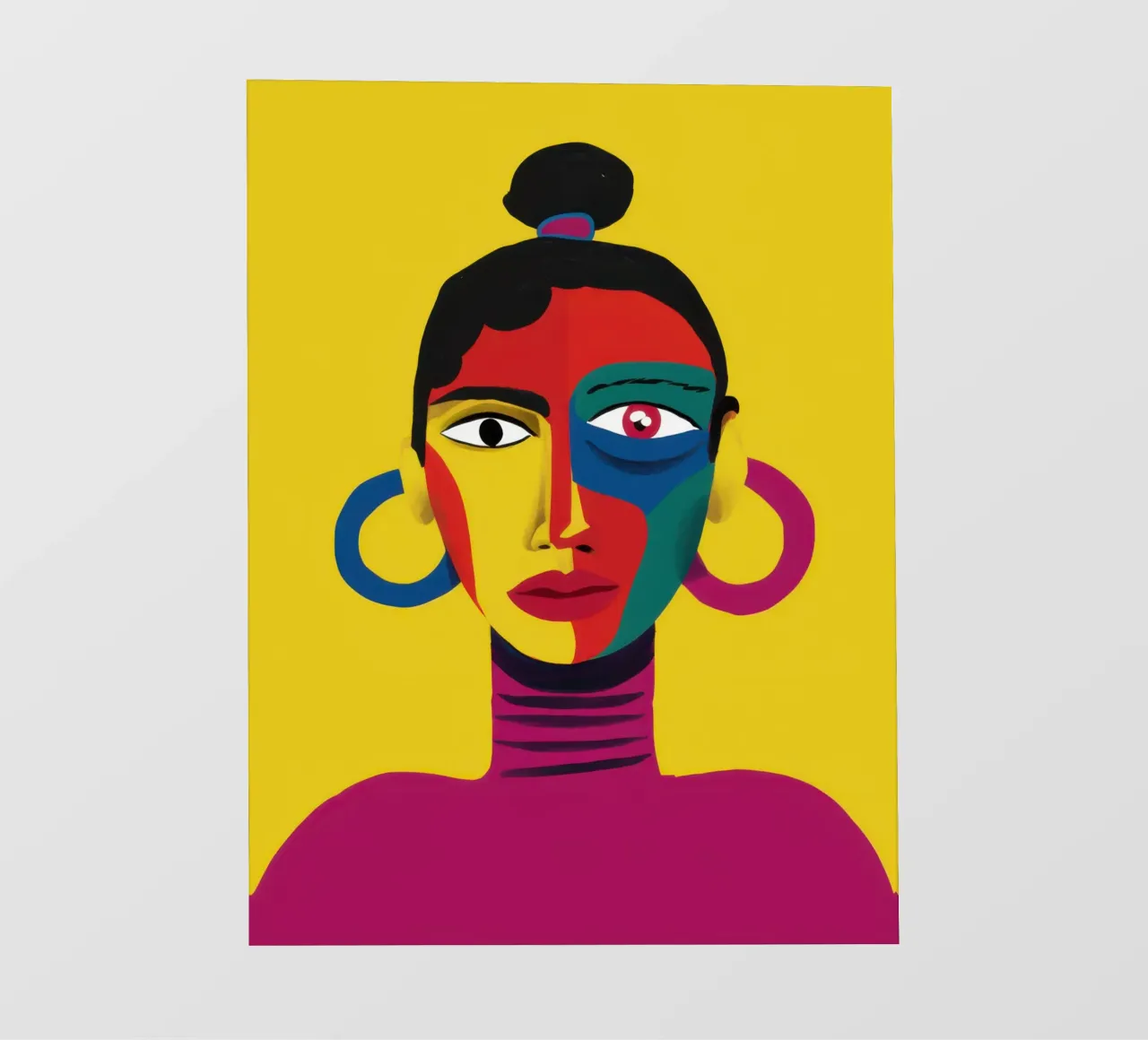 Vibrant Abstract Visage backlit film by Flock Reverie