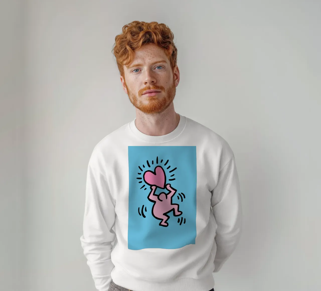 Un amore di popolo - Keith Haring felpa da SRI WEDARI GALLERY