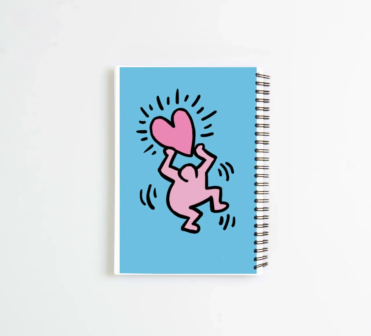 Un amore di popolo - Keith Haring diario ad anelli da SRI WEDARI GALLERY