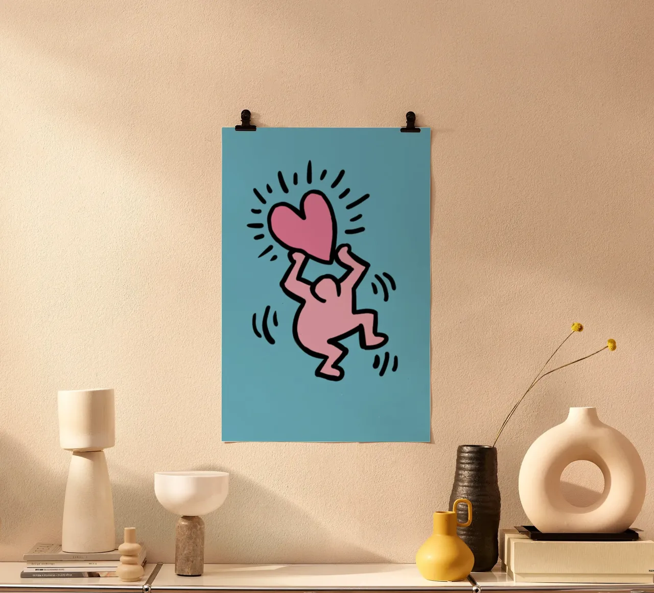 Un amore di popolo - Keith Haring poster da SRI WEDARI GALLERY