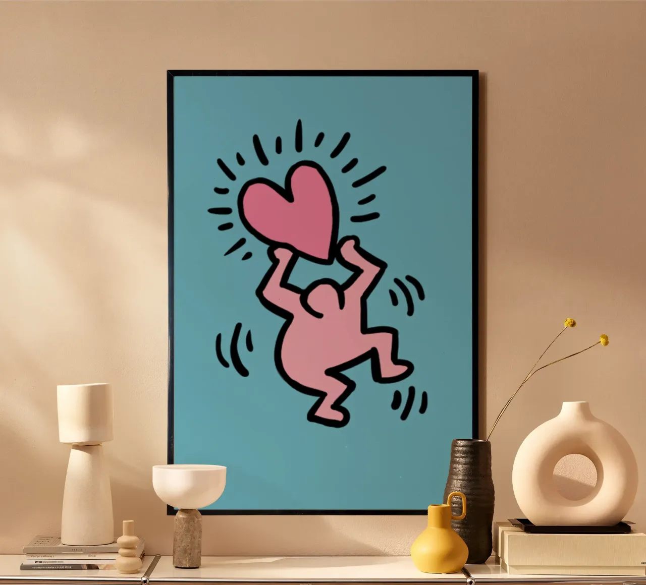 Un amore di popolo - Keith Haring poster da SRI WEDARI GALLERY
