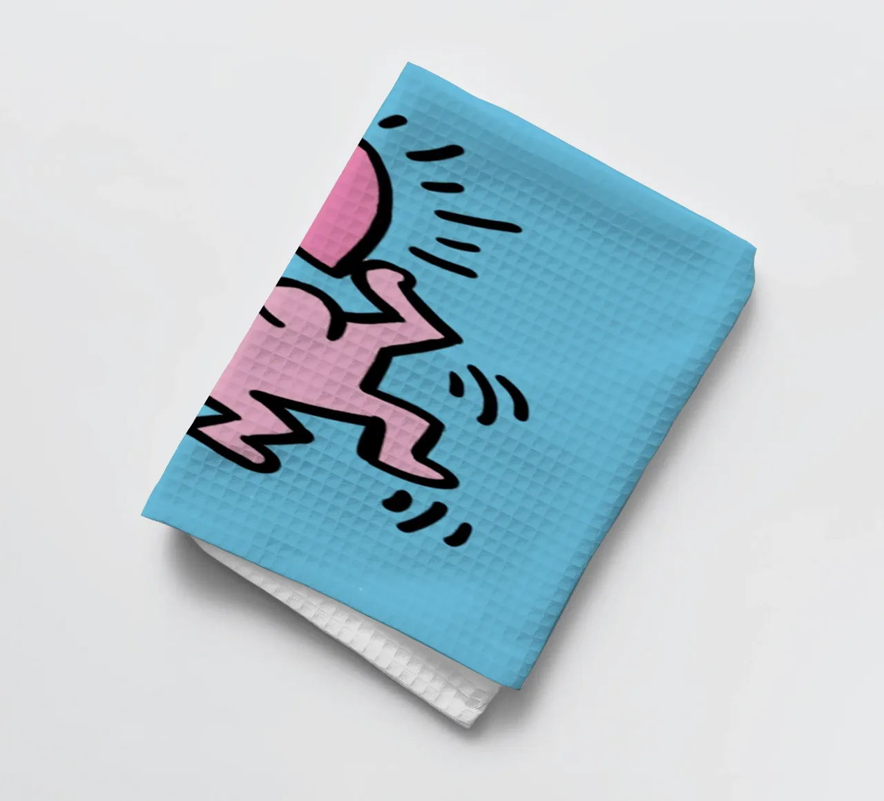 Un amore di popolo - Keith Haring canovaccio da cucina da SRI WEDARI GALLERY