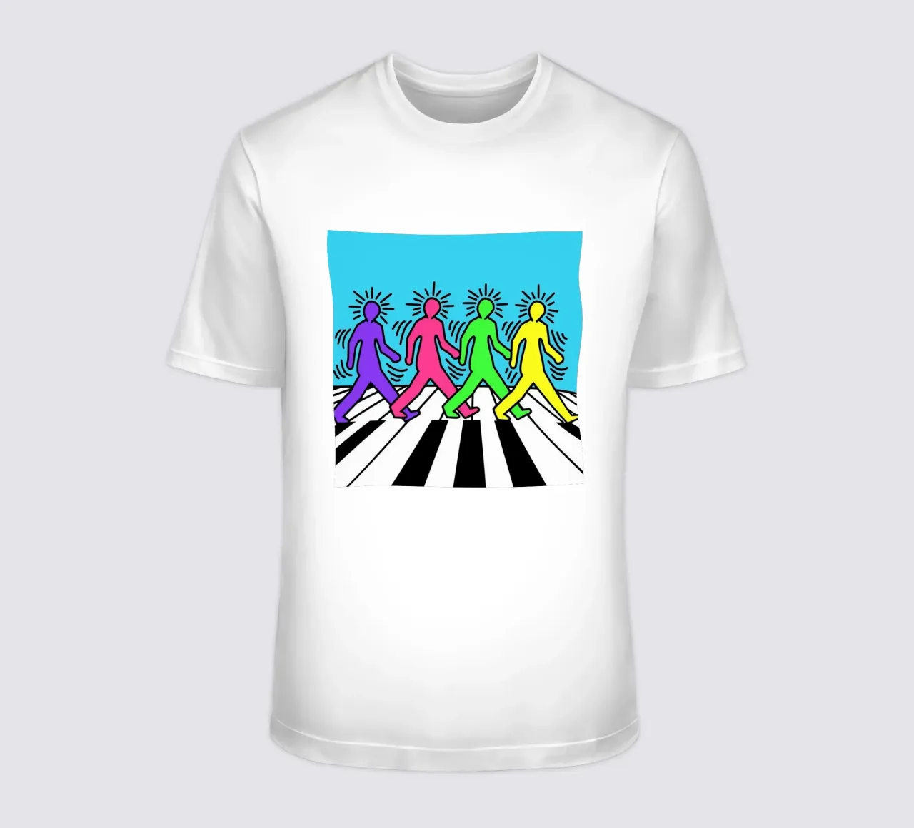 Keith Haring I Beatles Parodi t-shirt da SRI WEDARI GALLERY