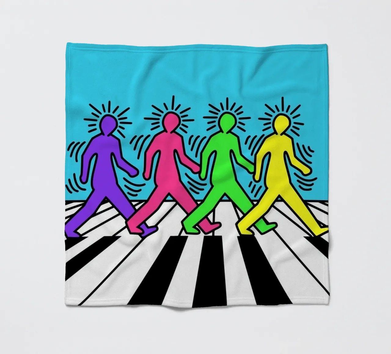 Keith Haring I Beatles Parodi coperta in pile da SRI WEDARI GALLERY