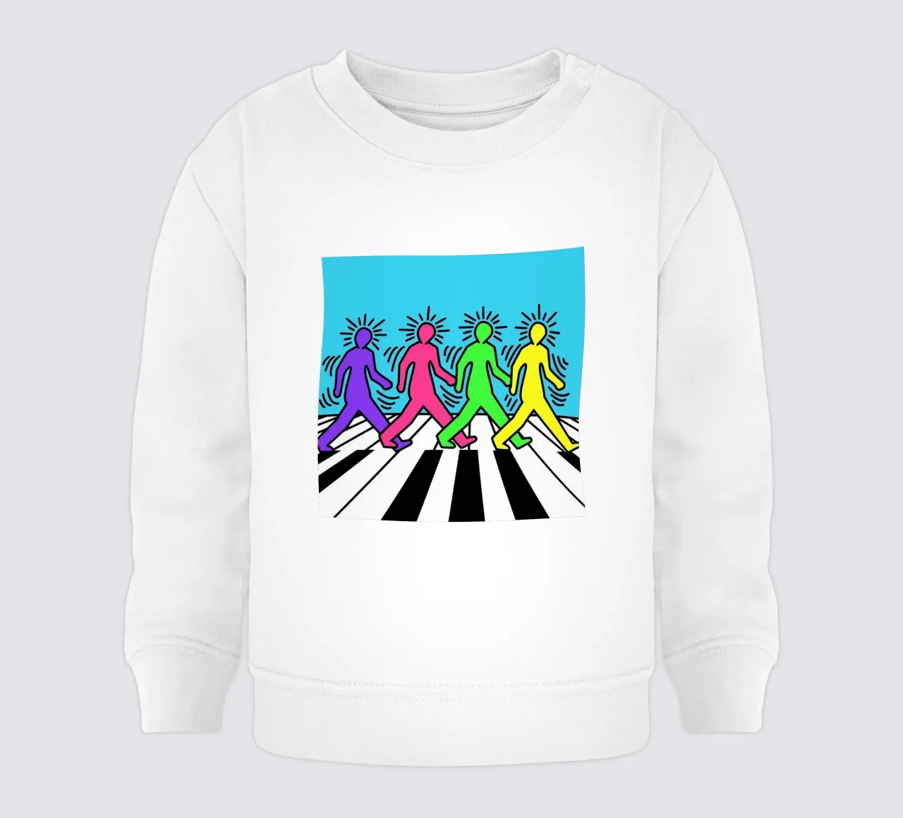 Keith Haring I Beatles Parodi felpa neonato da SRI WEDARI GALLERY