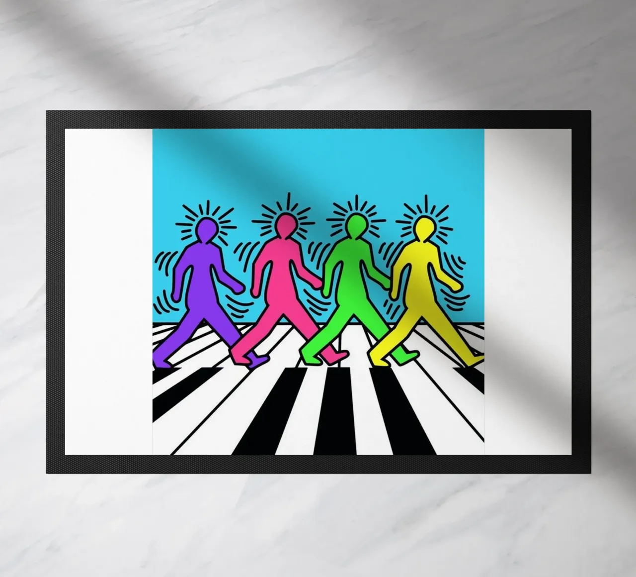 Keith Haring I Beatles Parodi zerbino da SRI WEDARI GALLERY