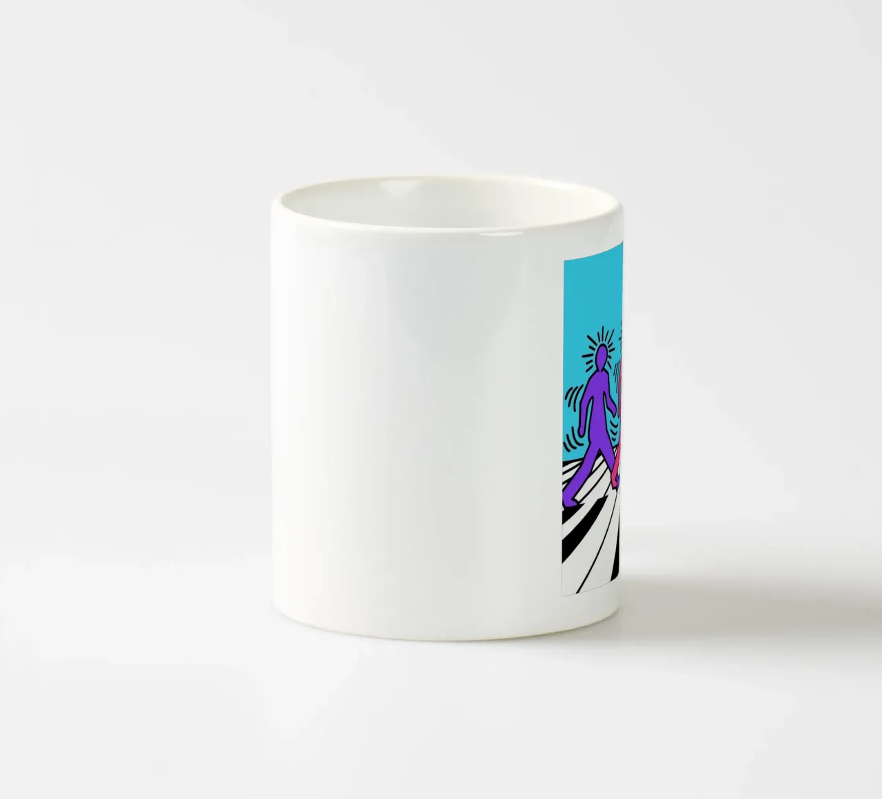 Keith Haring I Beatles Parodi tazza in ceramica da SRI WEDARI GALLERY