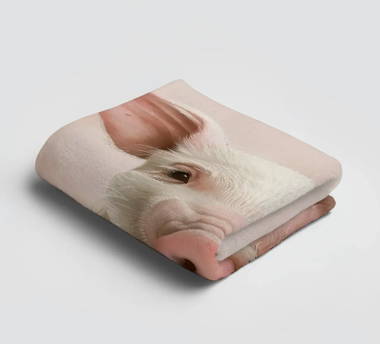 Nettes Ferkel gemütlich rosa Hintergrund Handtuch von DesignDoodle