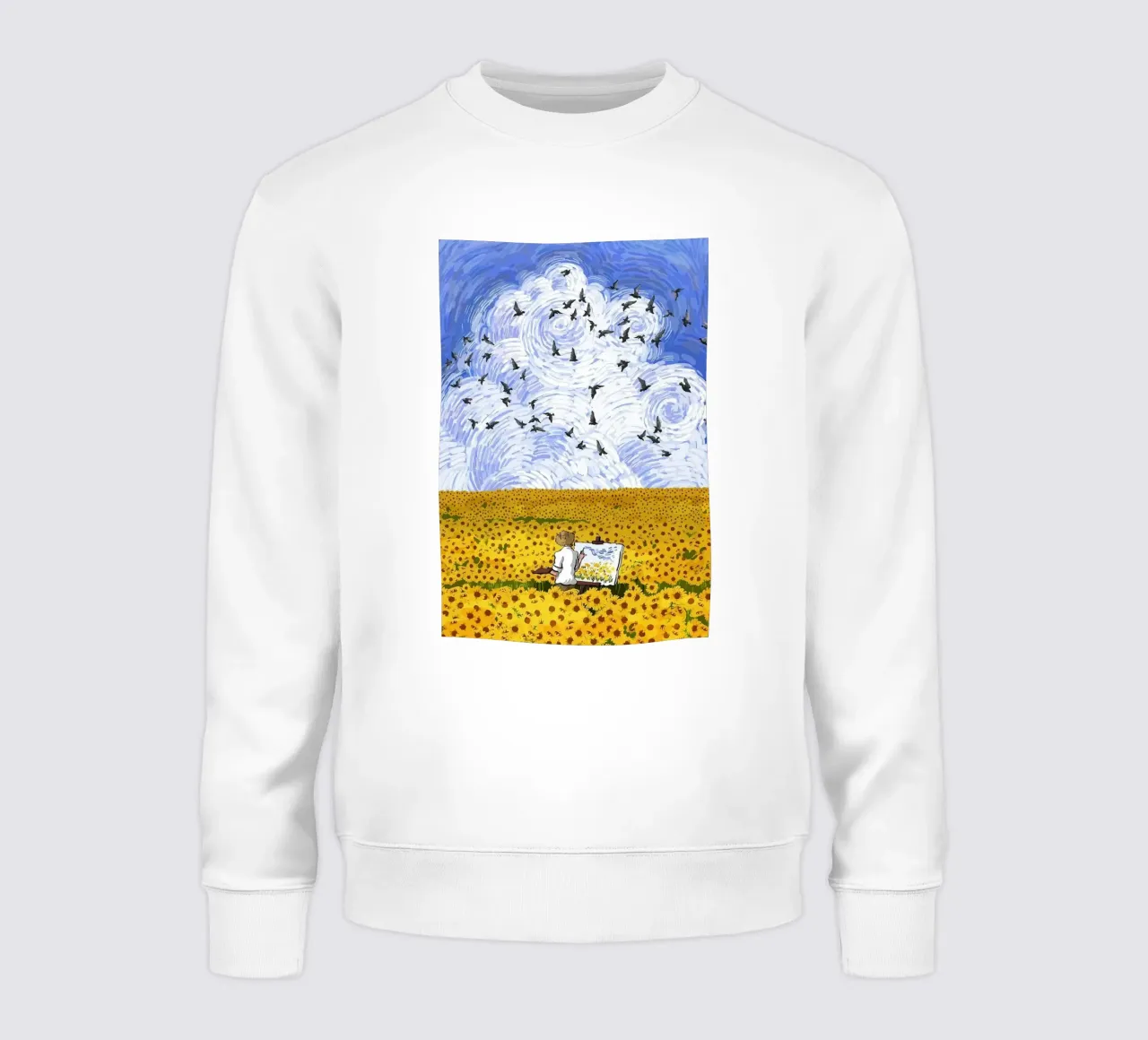 campo di girasoli felpa da cloud shop
