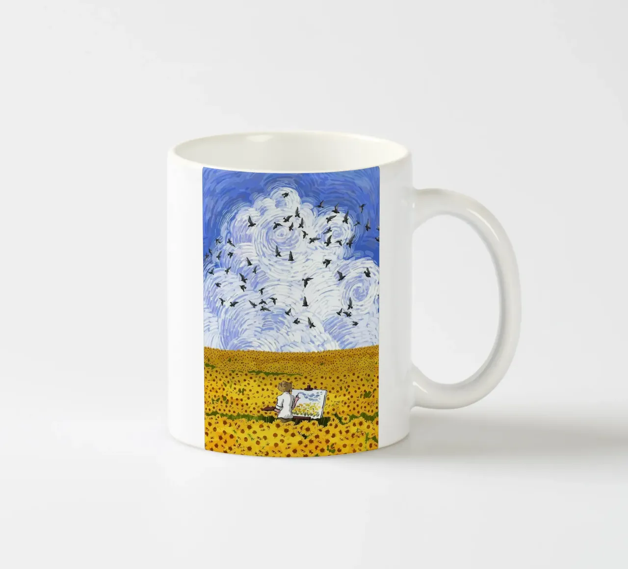 campo di girasoli tazza in ceramica da cloud shop
