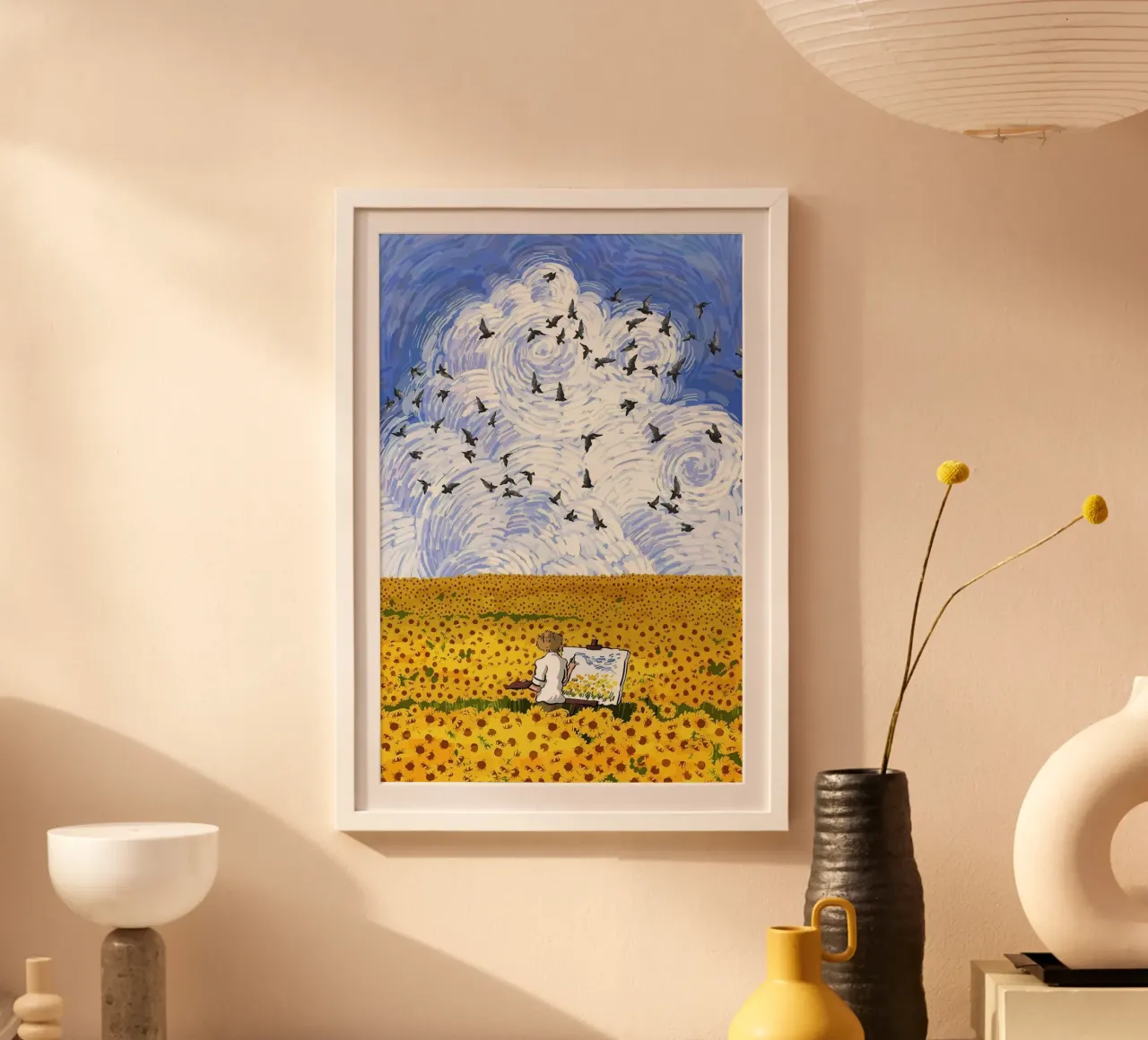 campo di girasoli poster da cloud shop