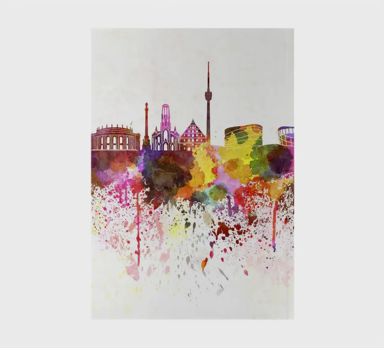 Stuttgart skyline notebook by Point and Art