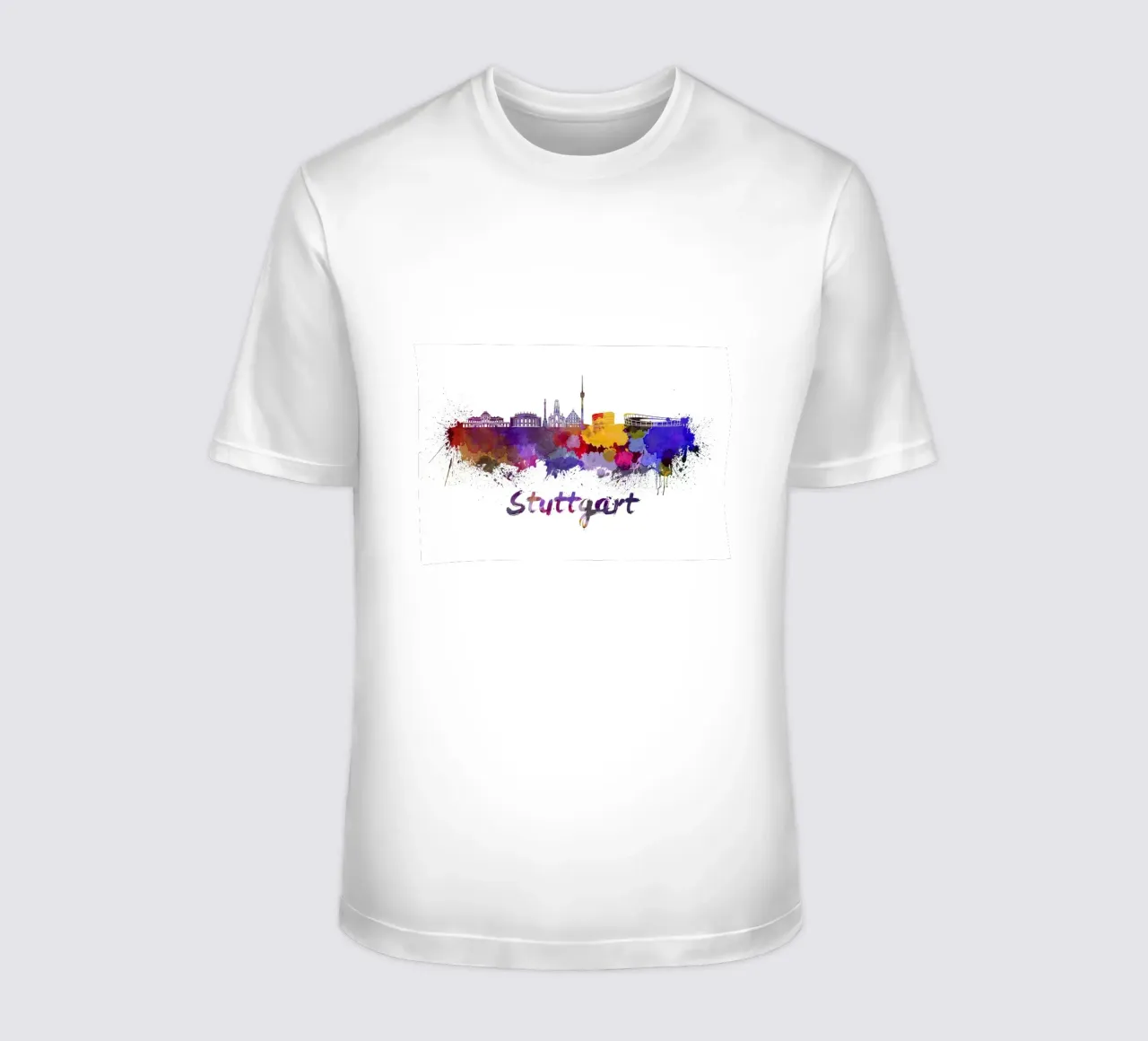 Lo skyline di Stoccarda t-shirt da 🎨 Point and Art