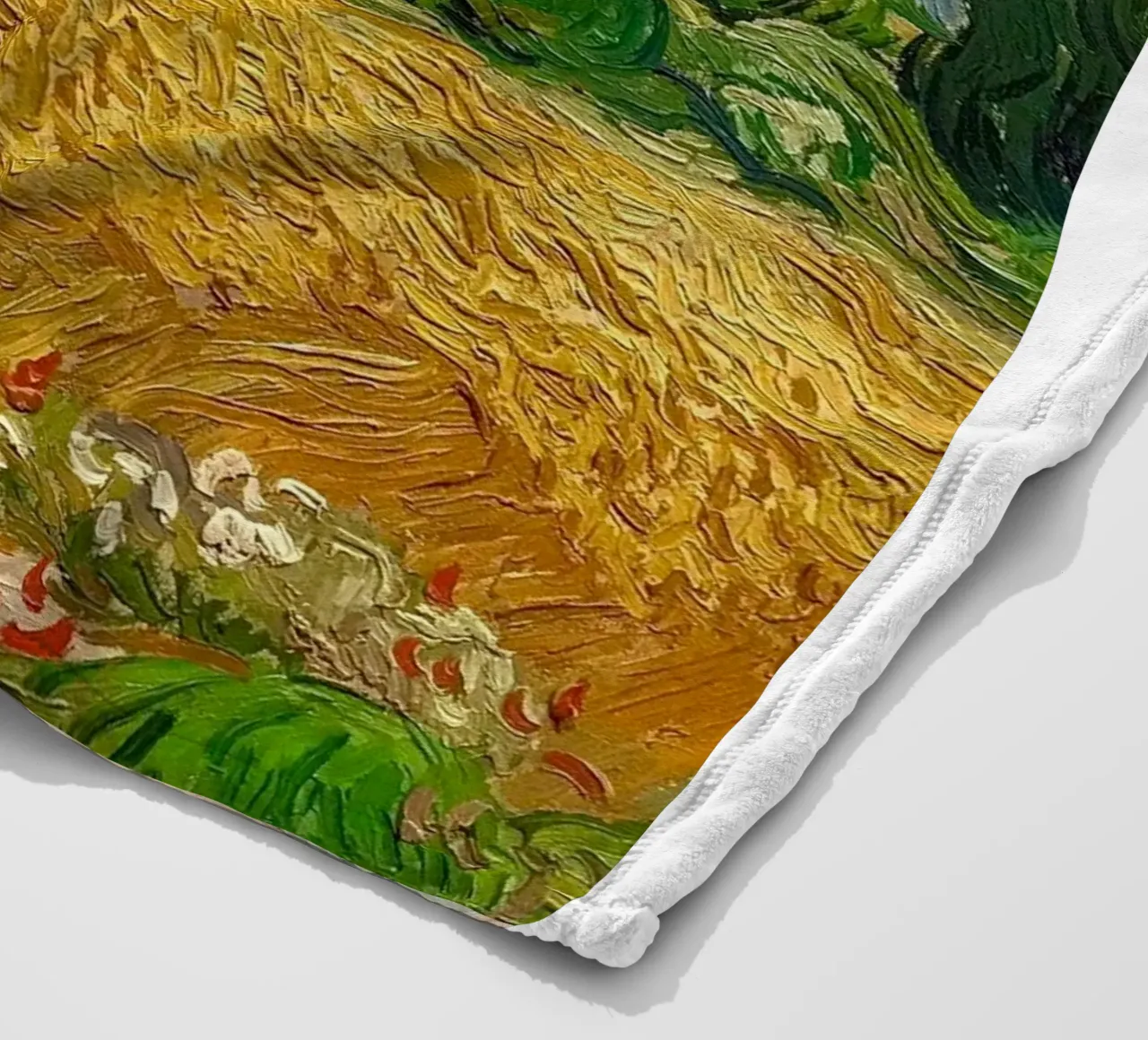 paesaggio nuvoloso colline ondulate coperta in pile da cloud shop