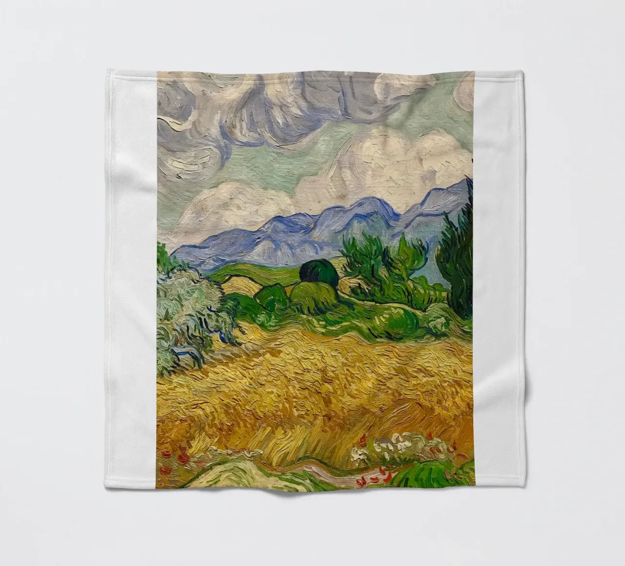 paesaggio nuvoloso colline ondulate coperta in pile da cloud shop