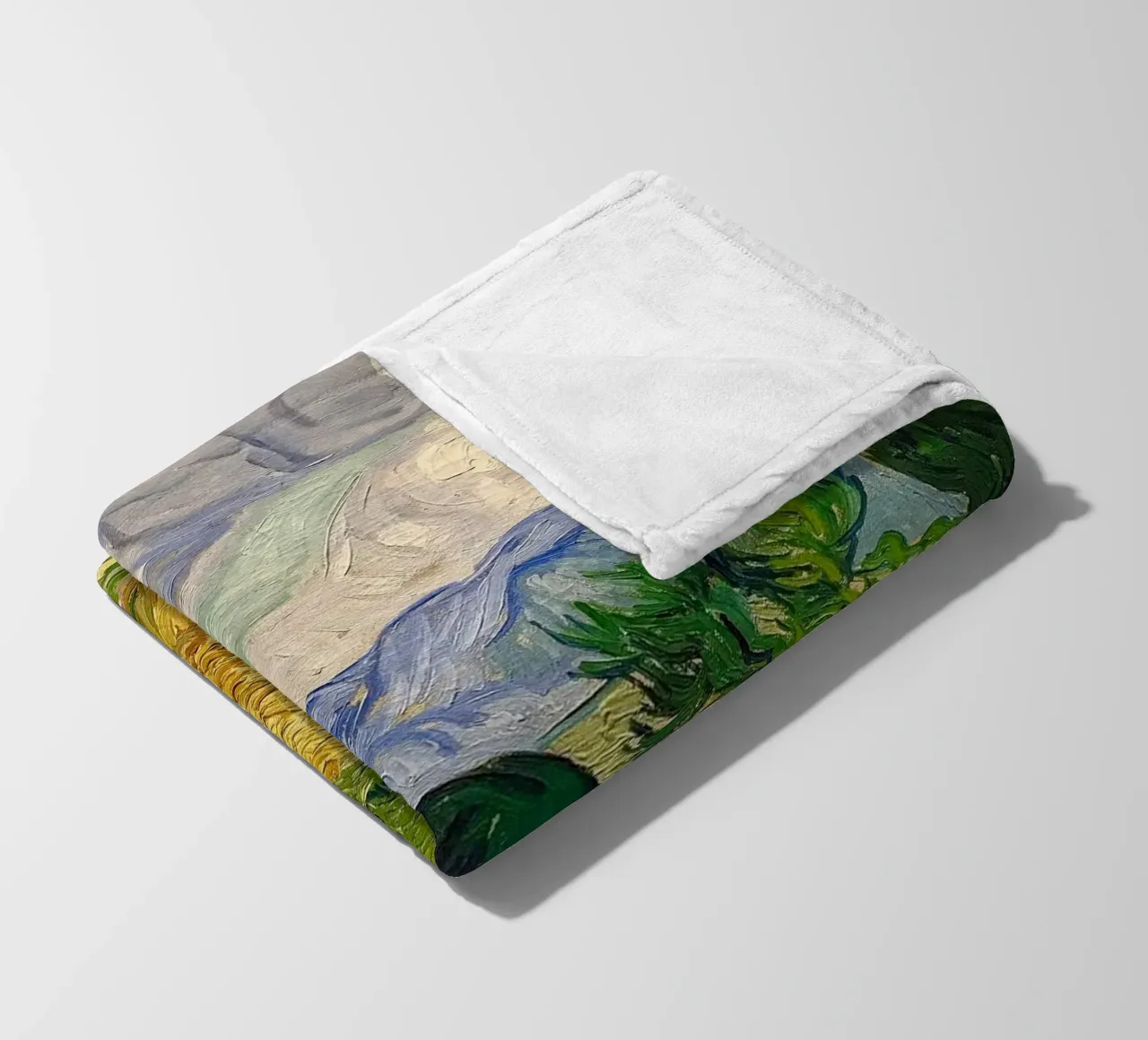 paesaggio nuvoloso colline ondulate coperta in pile da cloud shop