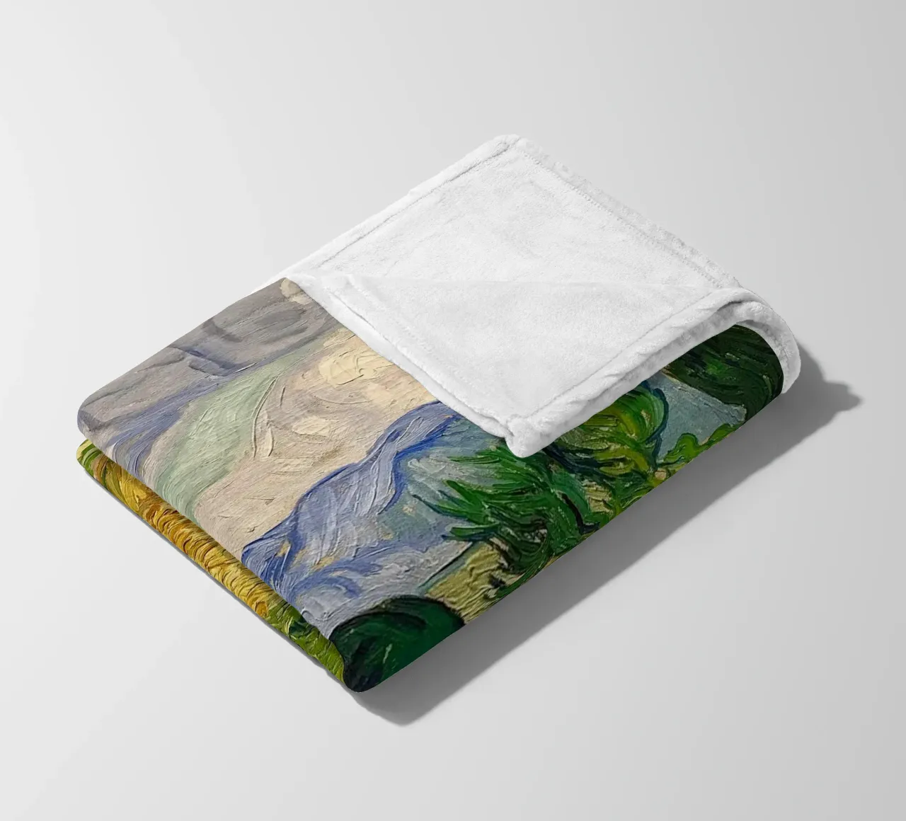 paesaggio nuvoloso colline ondulate coperta in pile da cloud shop