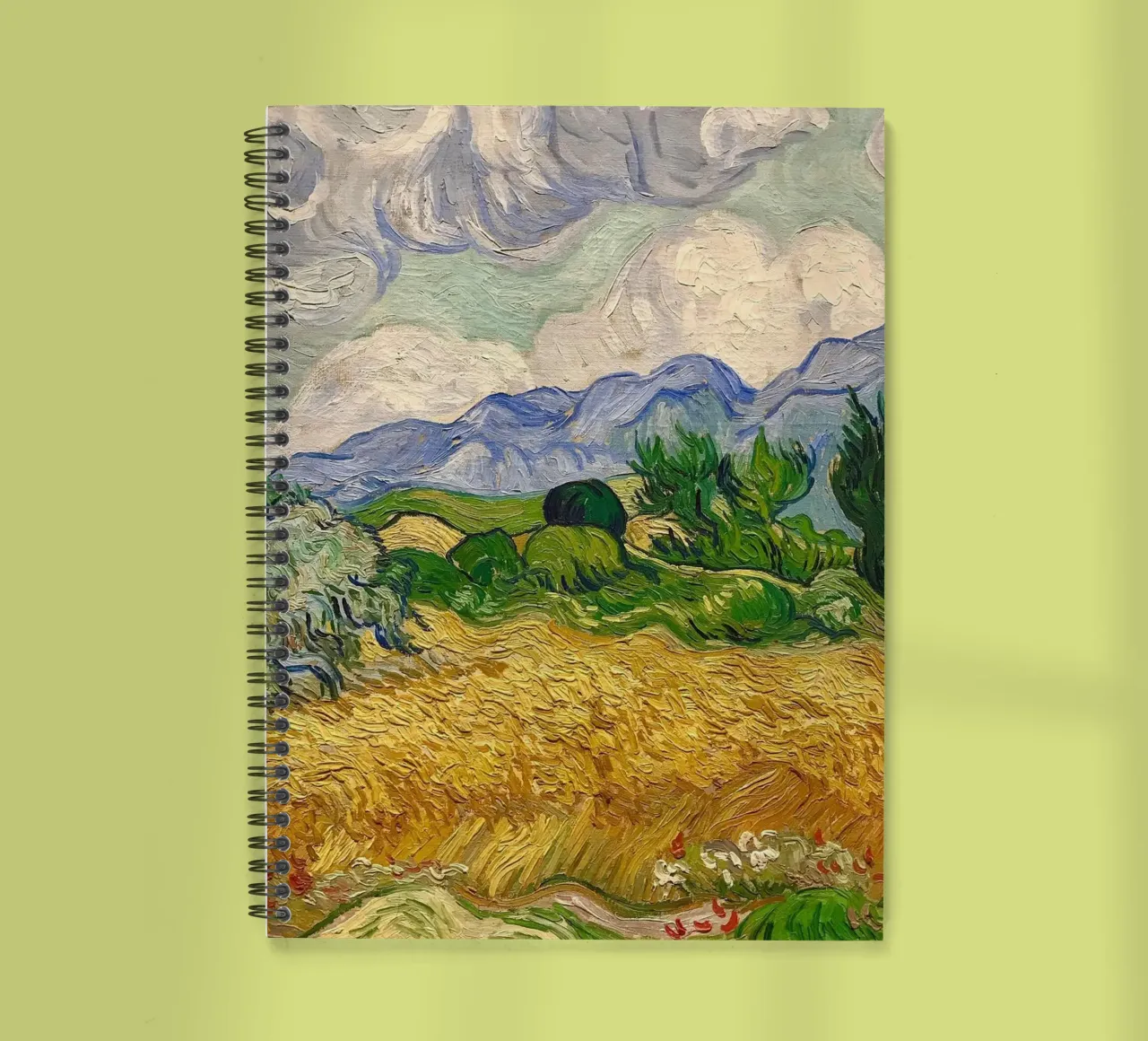 cloudscape undulating hills spiral notebook by cloud shop