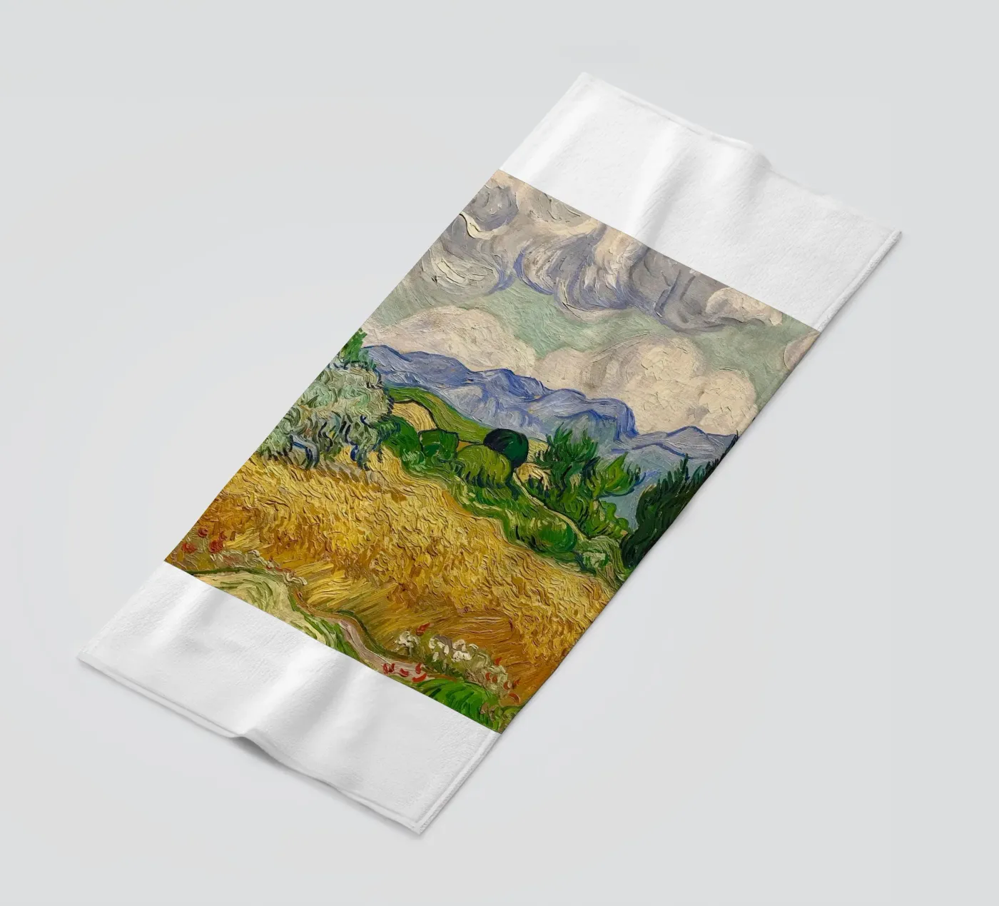 paesaggio nuvoloso colline ondulate telo mare da cloud shop