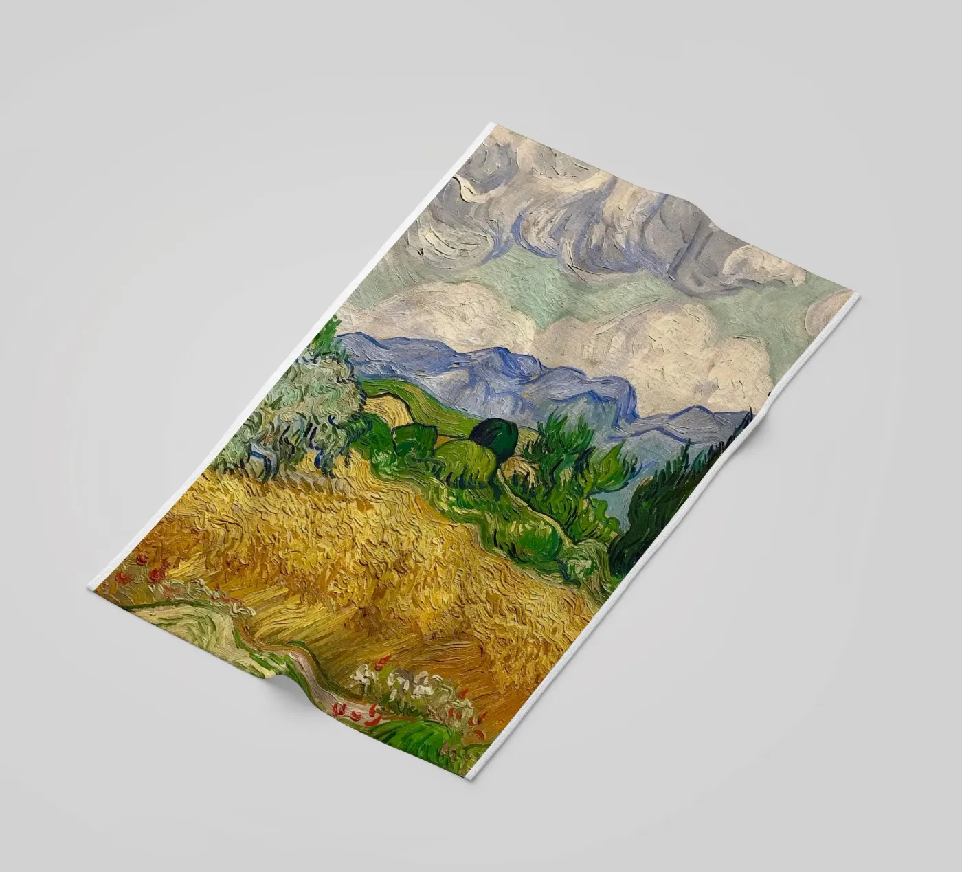 paesaggio nuvoloso colline ondulate telo mare da cloud shop