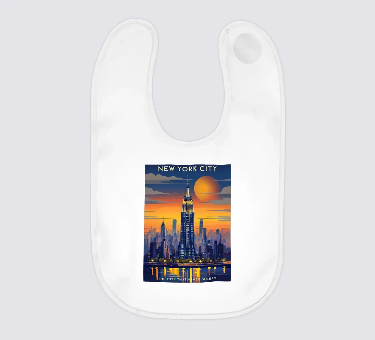 Skyline di New York Art Deco bavaglino da 🥝 KIWI STORE