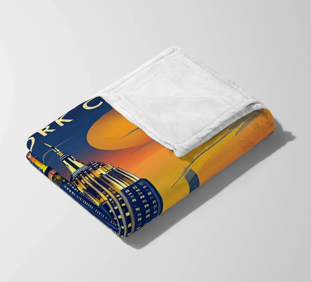 Skyline di New York Art Deco coperta in pile da 🥝 KIWI STORE