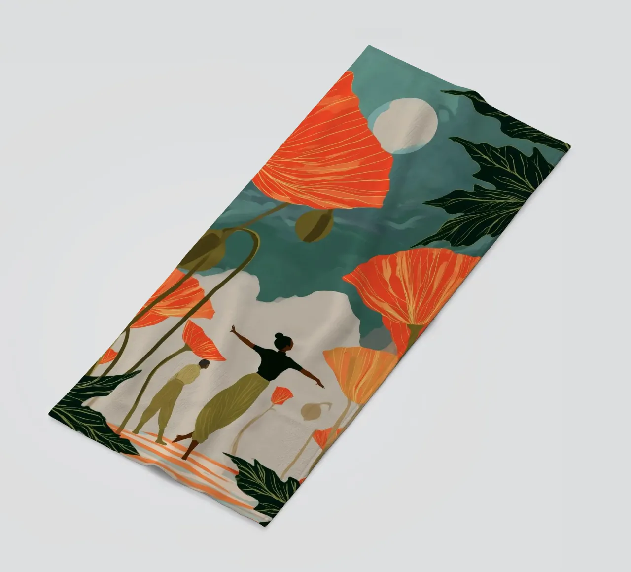 Moonlight in the Poppy Forest telo mare da Clara August