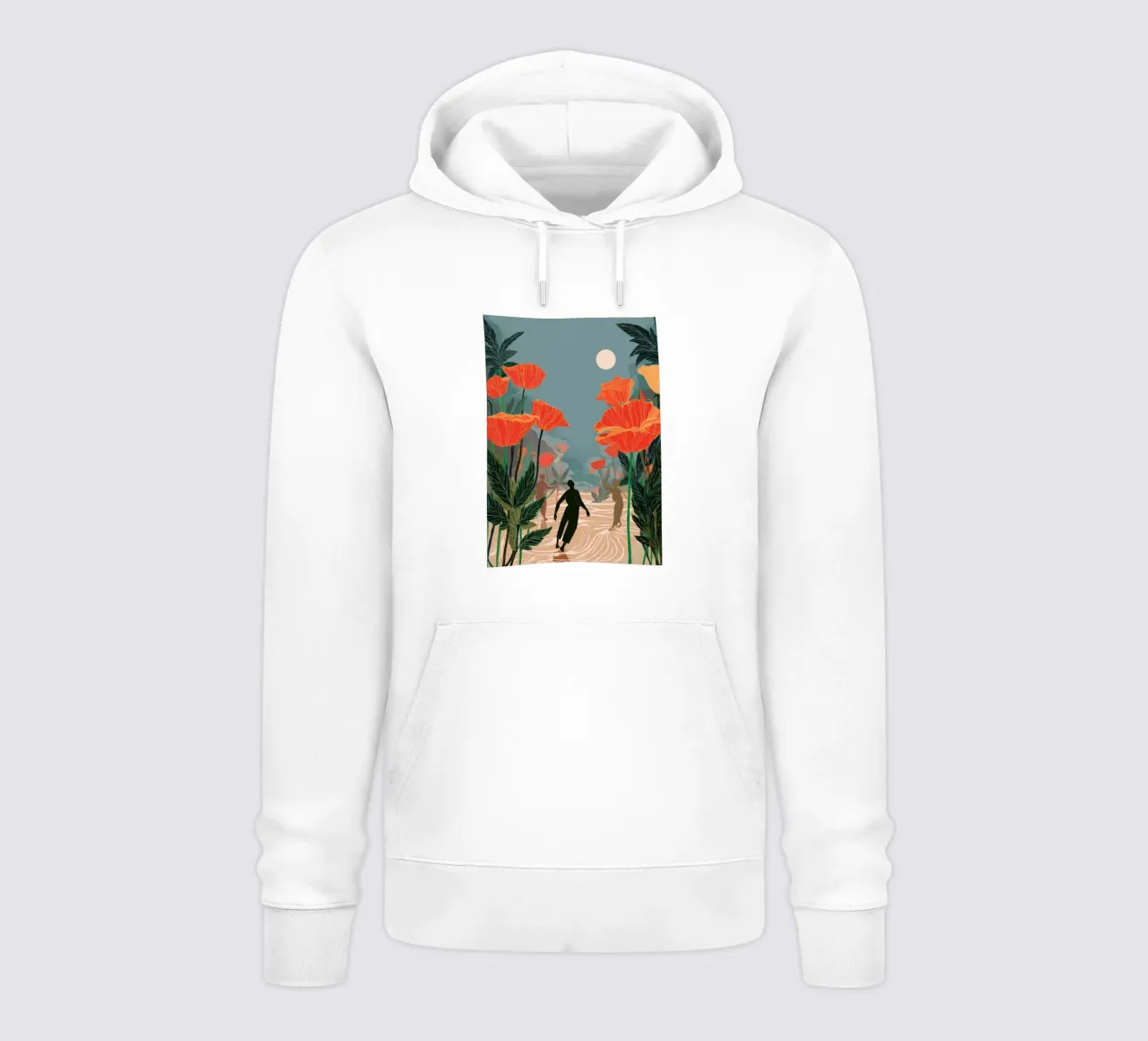The Flowers Remember Us felpa con cappuccio da Clara August