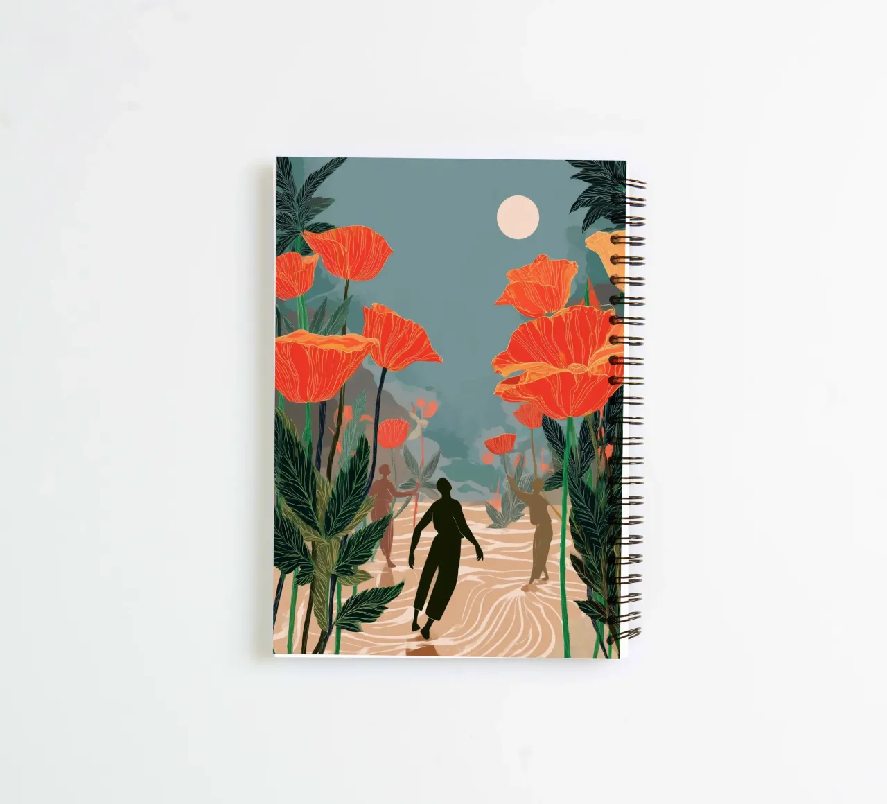 The Flowers Remember Us spiral notebook by Clara August