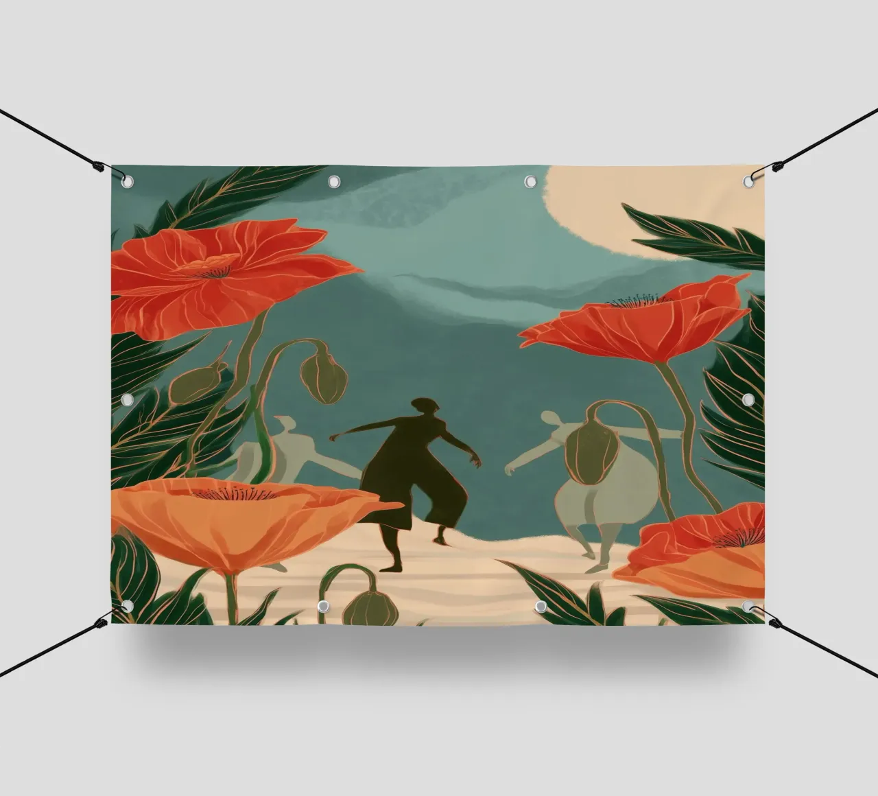 The Way We Moved Through Flowers telo in pvc da Clara August