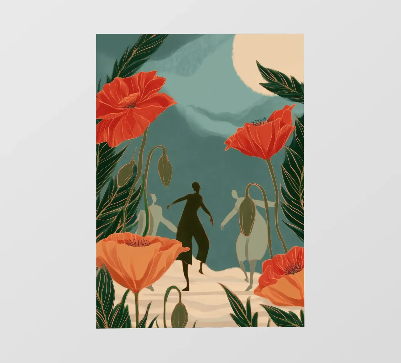 The Way We Moved Through Flowers telo in pvc da Clara August