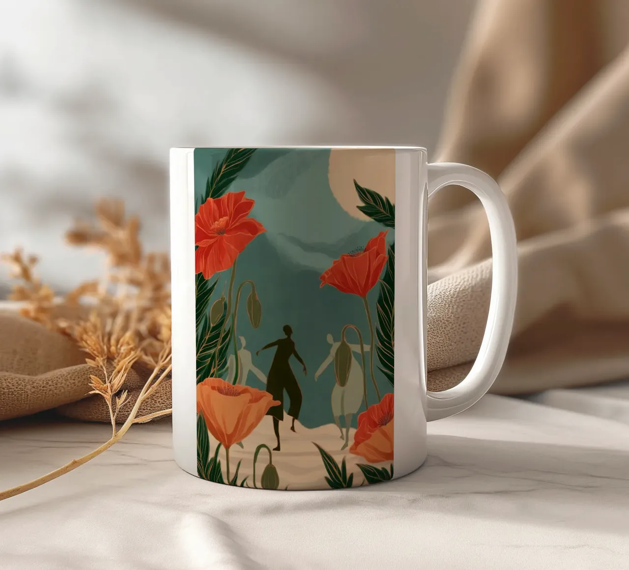 The Way We Moved Through Flowers tazza in ceramica da Clara August