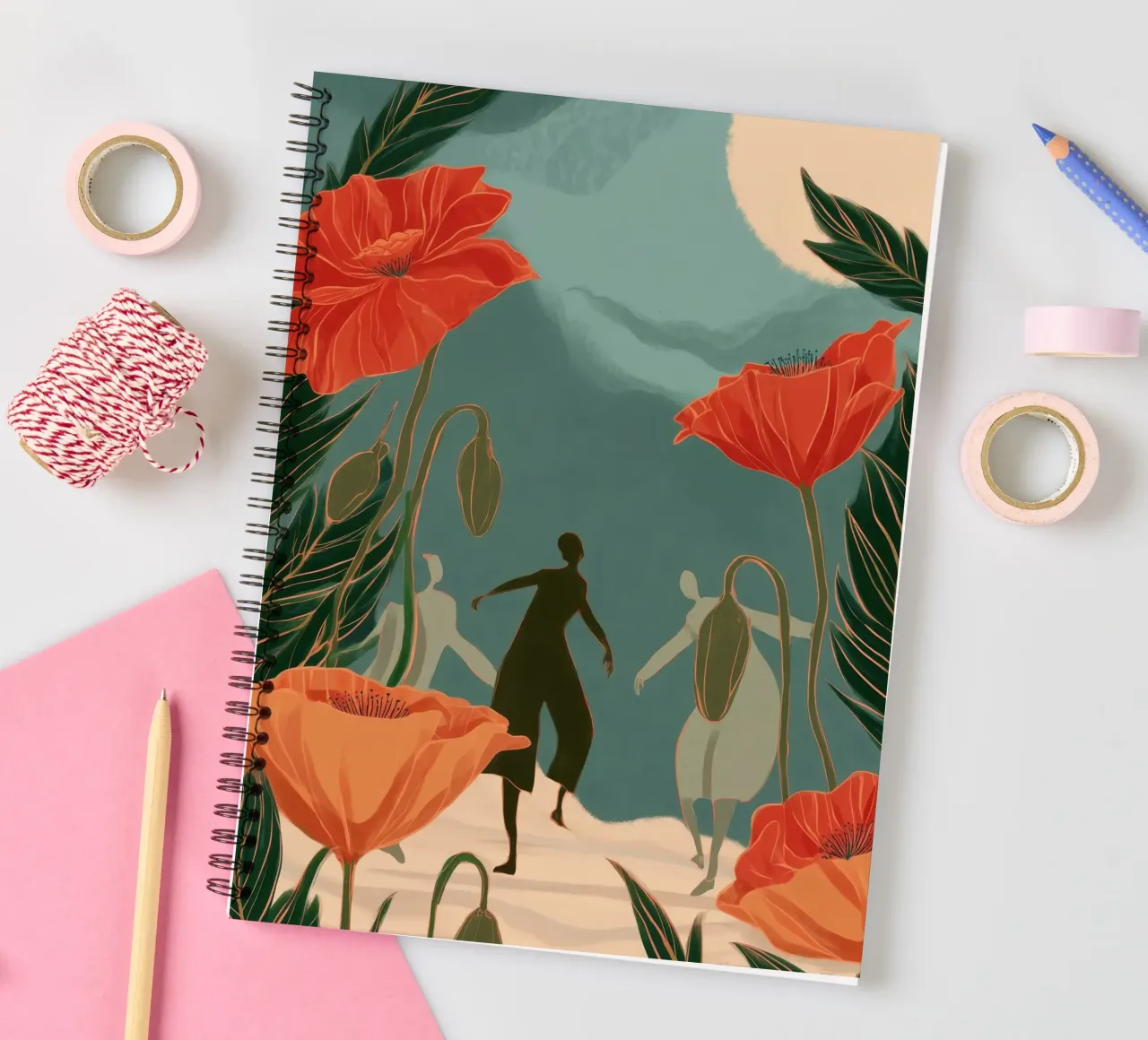 The Way We Moved Through Flowers diario ad anelli da Clara August