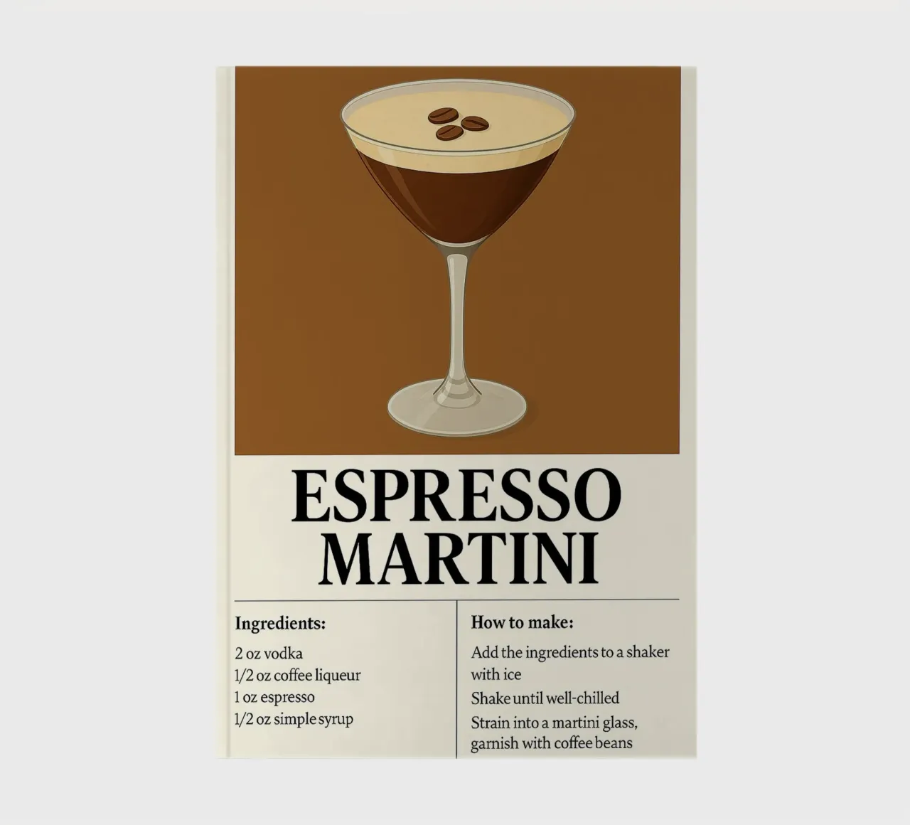 How to make Espresso Martini notebook by KevKon