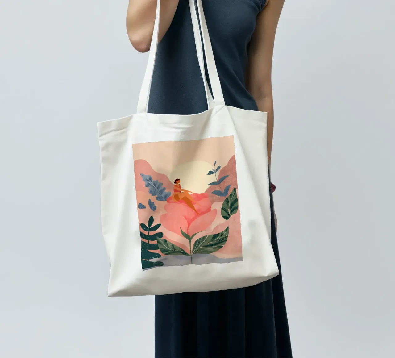 Where She Grows borsa in juta da Clara August