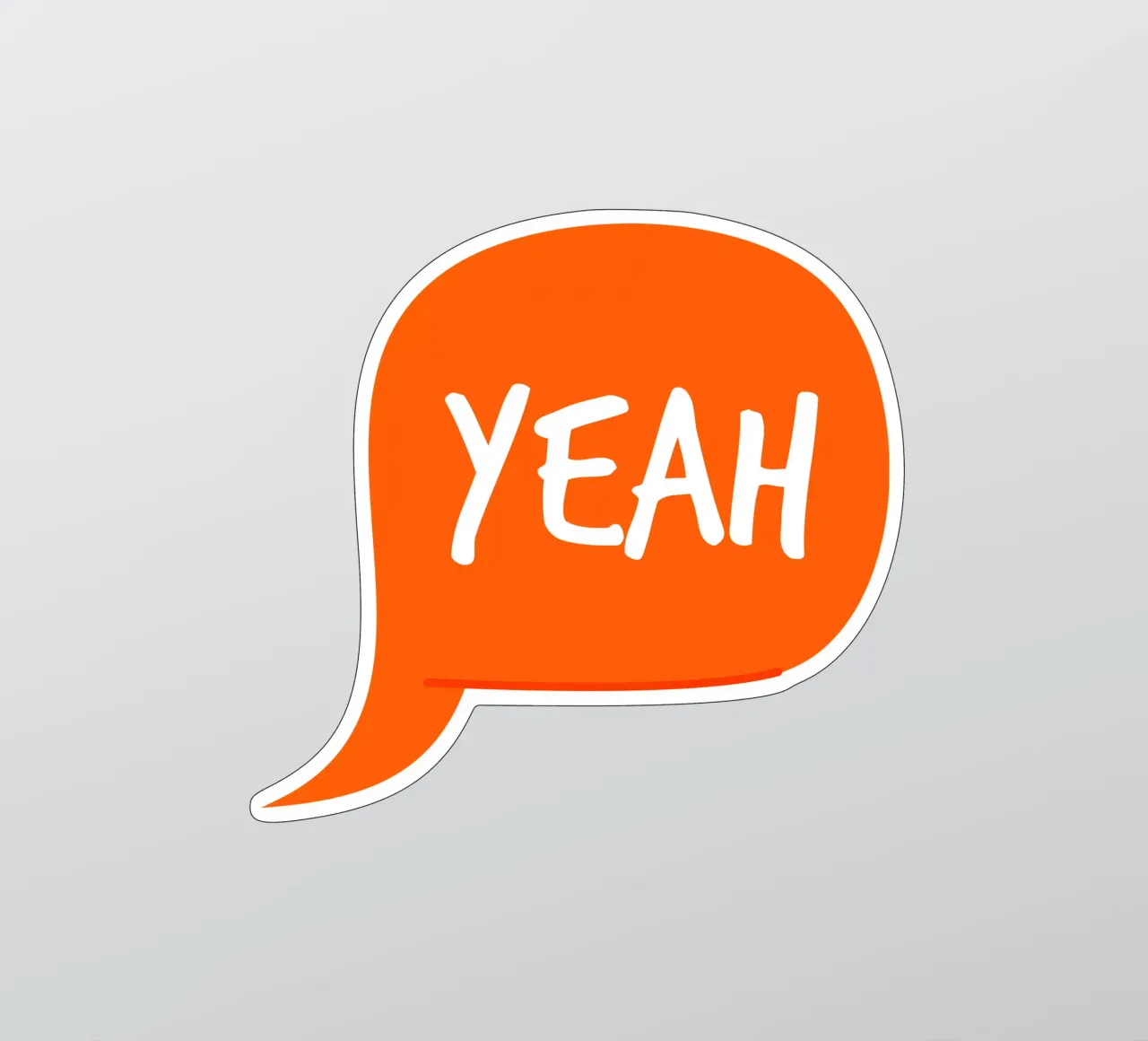 YEAH comic adesivo da Sticker King