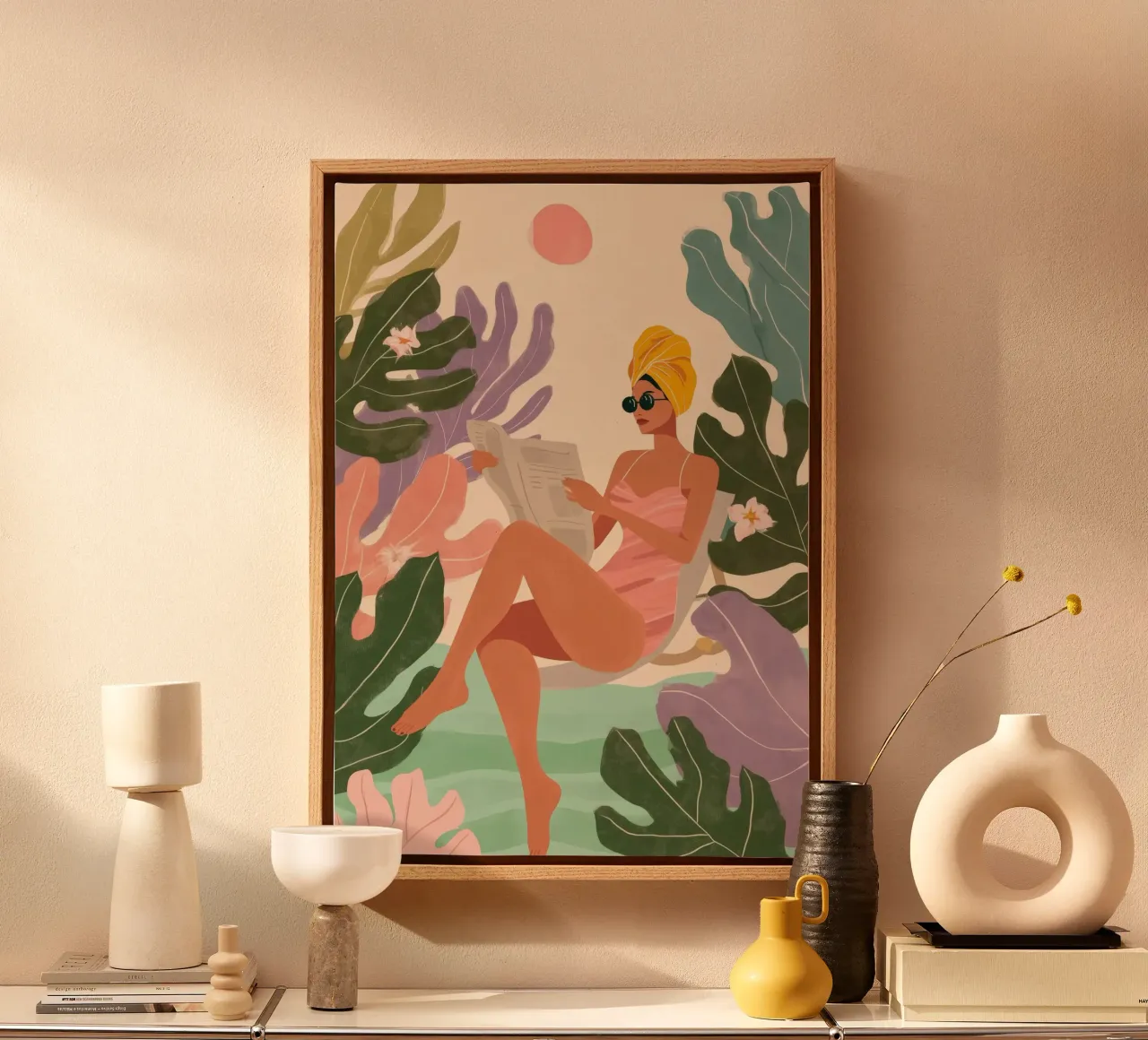 She Blooms in Every Season canvas by Clara August