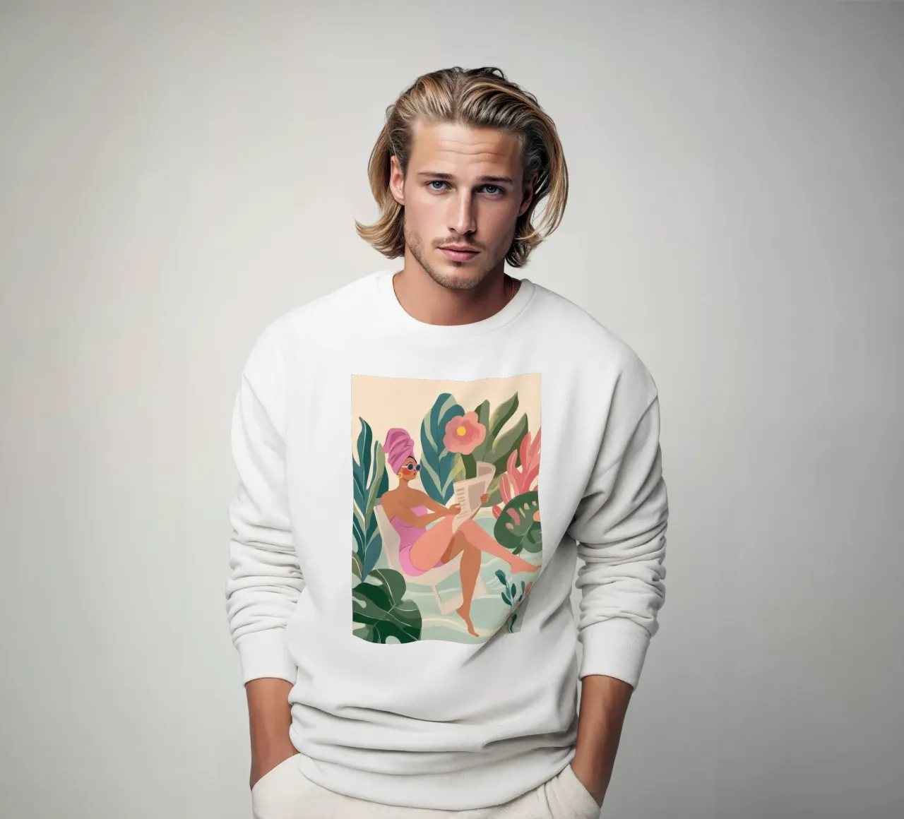 Power in Pink sweatshirt by Clara August