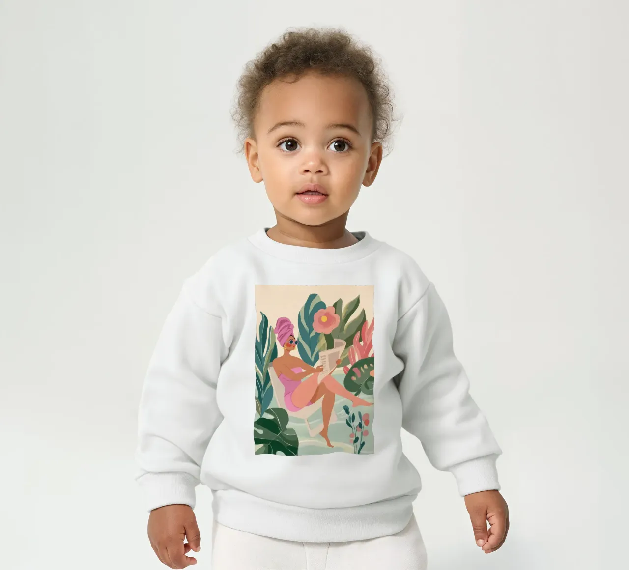 Power in Pink felpa neonato da Clara August