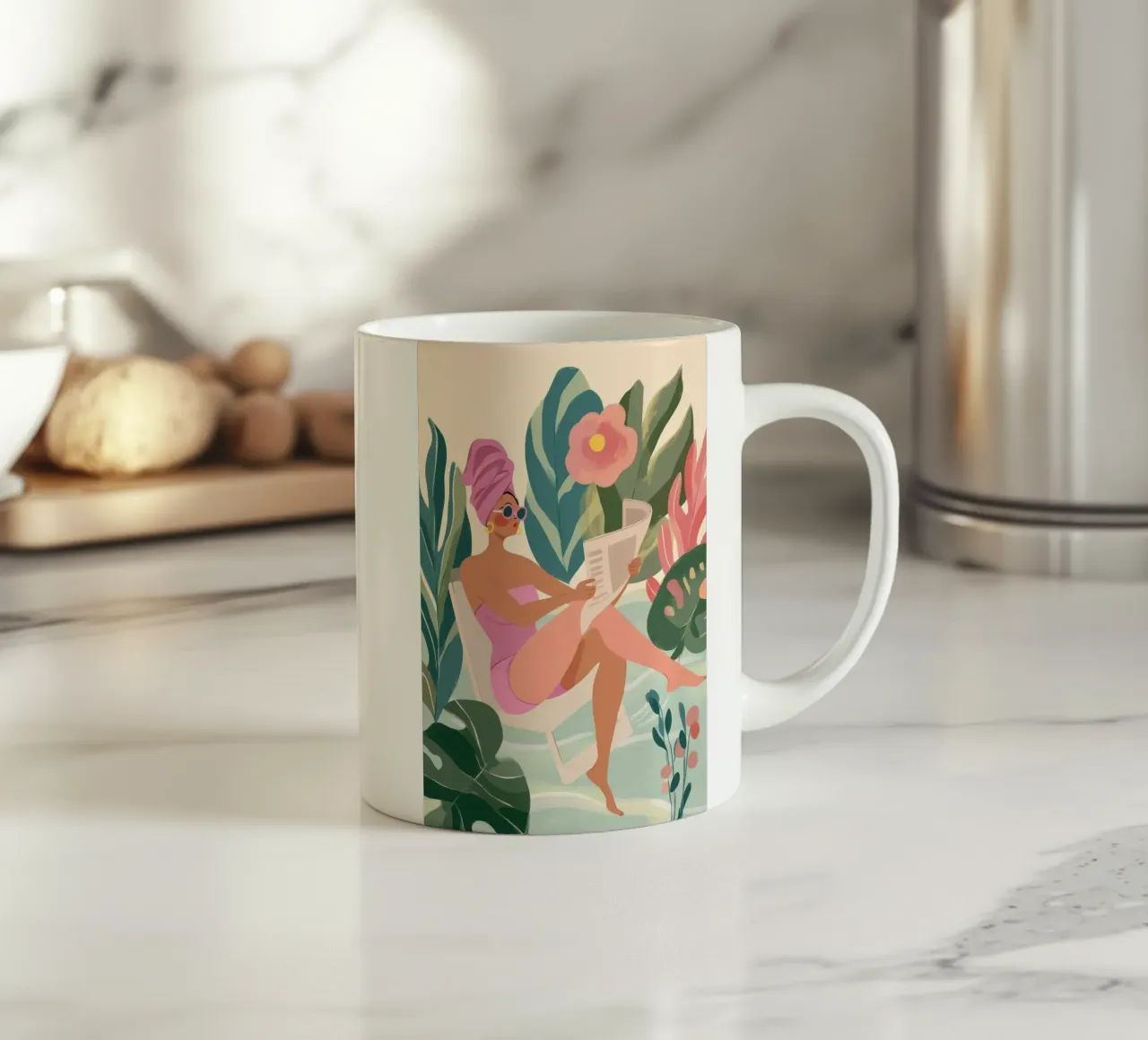 Power in Pink tazza in ceramica da Clara August