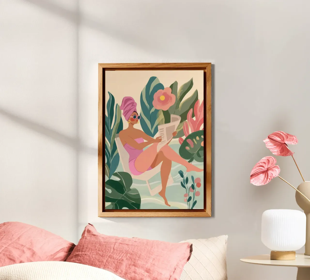 Power in Pink alluminio dibond da Clara August