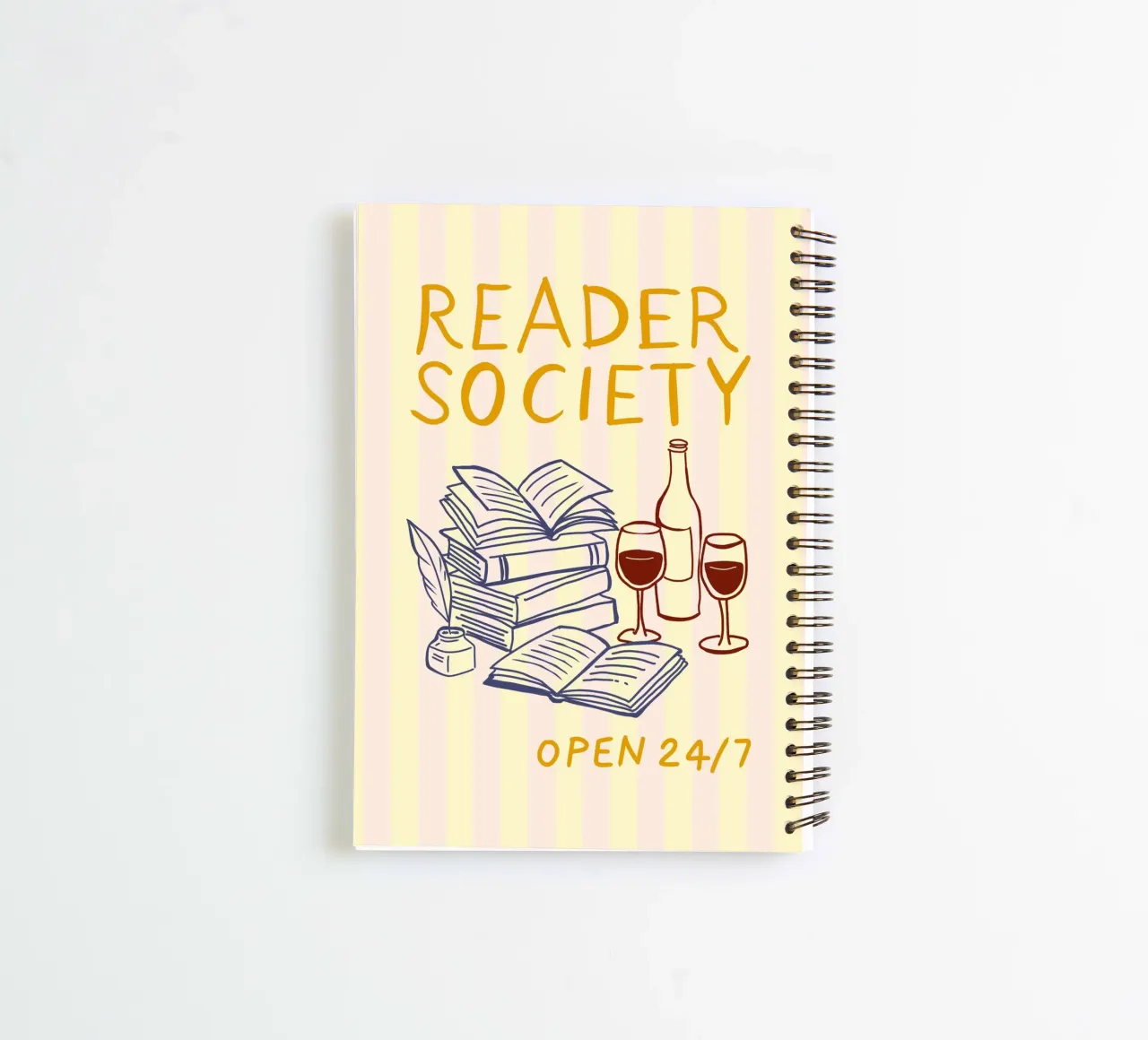 Reader Society open 24/7 diario ad anelli da Taika Tori Art
